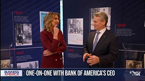 NBC News video clip of Bank of America CEO Brian Moynihan on consumer spending trends and the bank’s legacy leading into America’s 250th birthday , press enter to play