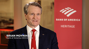CNBC video clip of CEO Brian Moynihan discussing what’s fueling America’s success, to play press enter