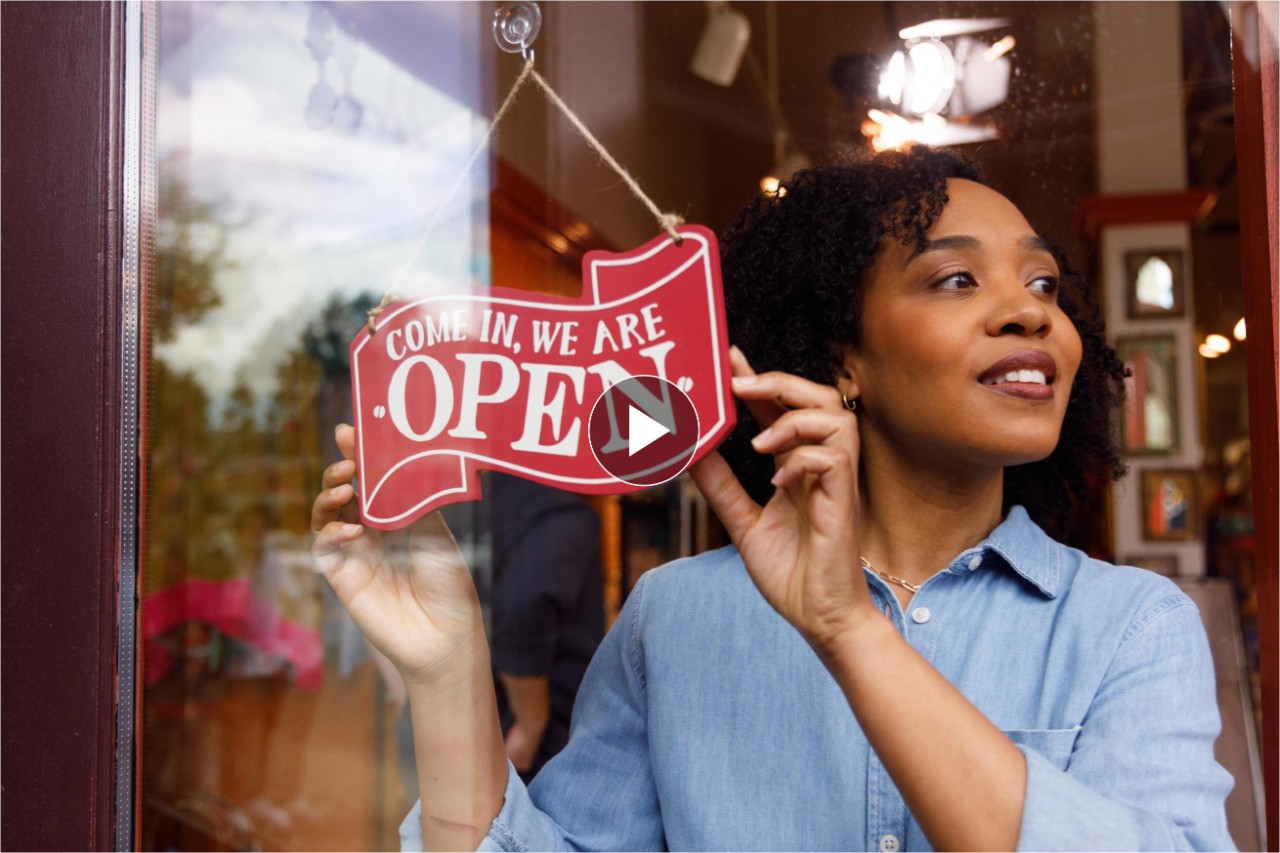  B-roll of small business. Click enter to play.