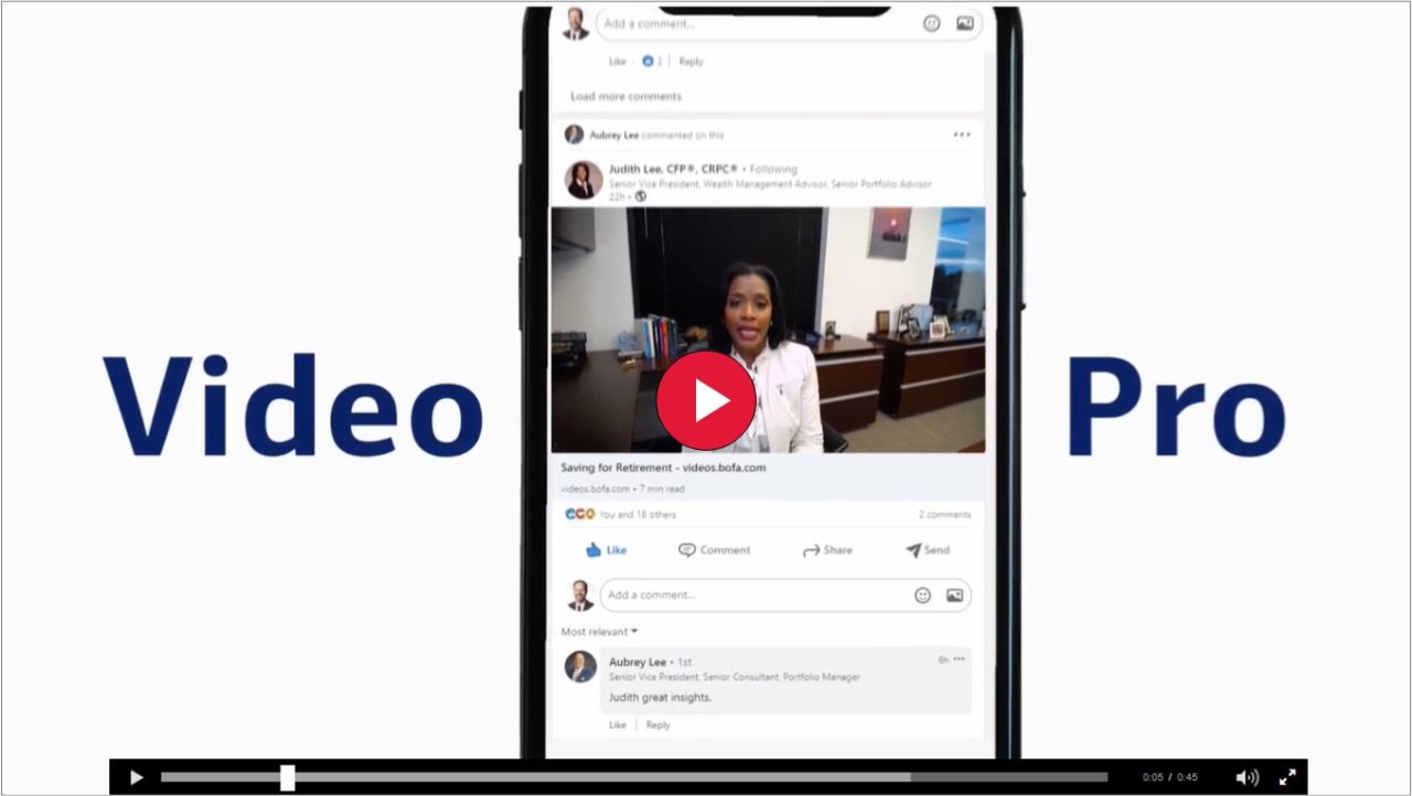  Video of Modernizing advisor connections with clients and prospects with Merrill Video Pro click enter to play the video