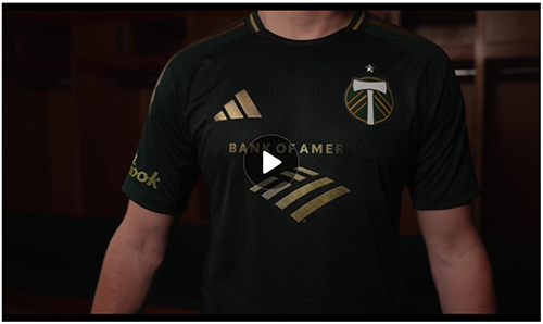 Video of new Portland Timbers jersey. Click image to play in same window.