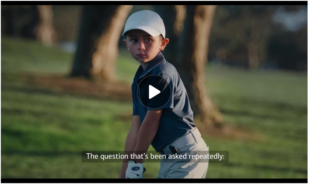 2026 Golf with Us commercial with Rory. Click the image to play the video.