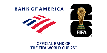 Bank of America es el banco oficial de la Copa Mundial de la FIFA 2026™.