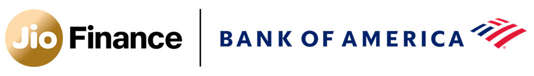 Jio Finance and Bank of America logos