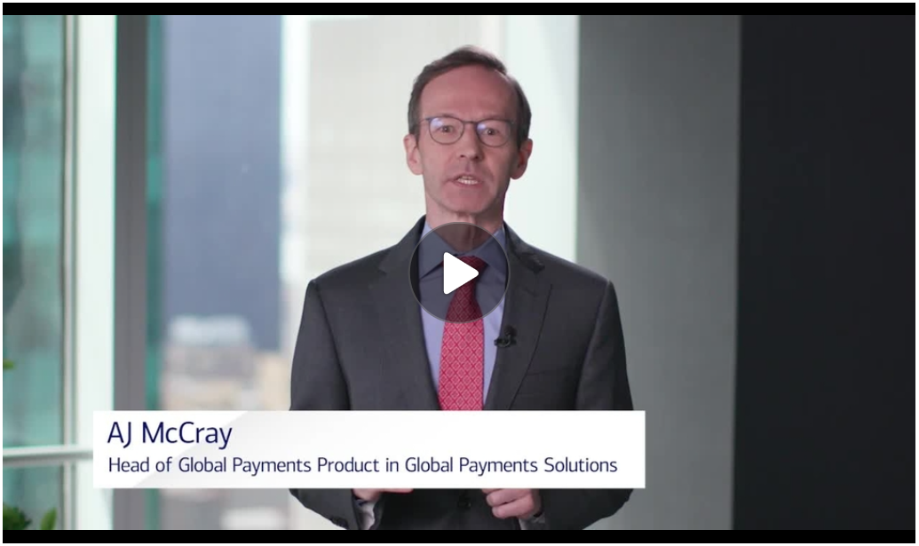 A video message from Aj McCray about Real-Time Payments Transform Treasury Management. Click enter to play the video.